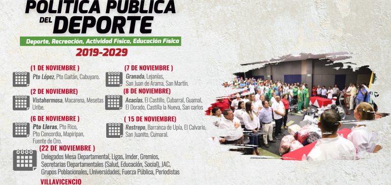 Agenda de Socialización Política Pública del Deporte 2019-2029