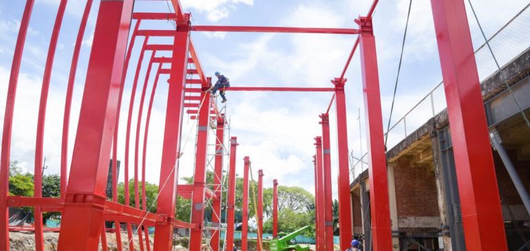 ASÍ AVANZAN LAS OBRAS QUE SE EJECUTAN EN LA VILLA OLÍMPICA.