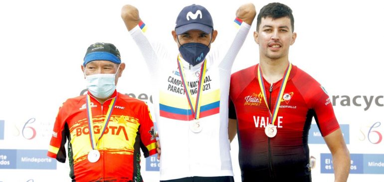 Juan José Florián voló y se coronó como campeón nacional de paracycling.