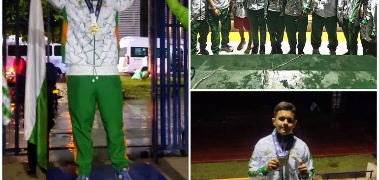 Doble medallista de oro en Juegos Intercolegiados.