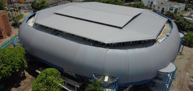 En un 80% avanzan las obras del Coliseo Conquistadores Álvaro Mesa Amaya de Villavicencio