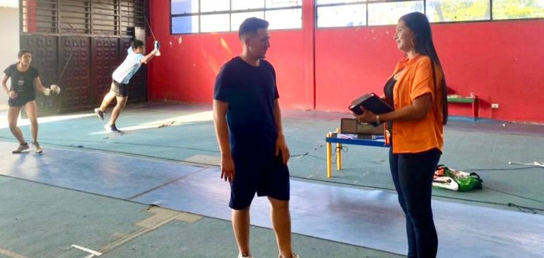 Expertos del Idermeta visitan en entrenamientos a los deportistas de Juegos Nacionales