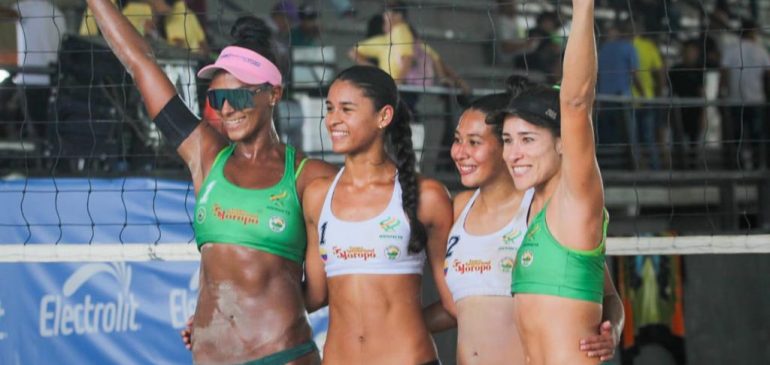 Terminó la exhibición de voleibol playa en el marco del Torneo Internacional del Joropo