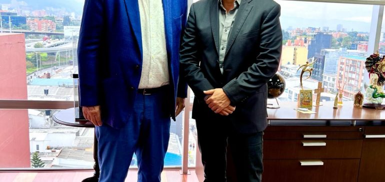 Fabián Torres, director de Idermeta se reúne con el presidente de la Federación Colombiana de Fútbol