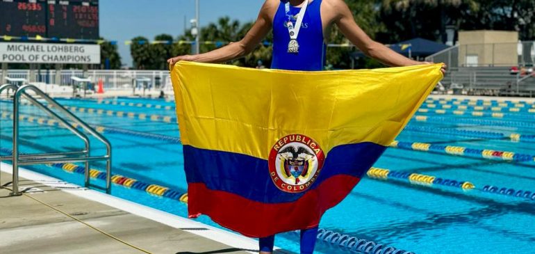 Nadador llanero consigue dos medallas en Estados Unidos