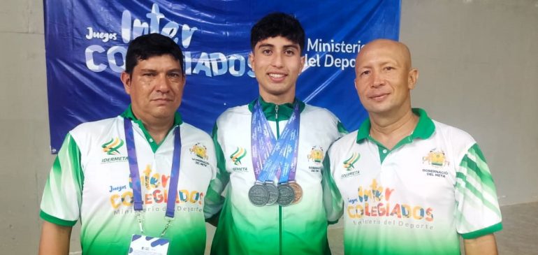 Con una cosecha de 7 medallas, deportistas del Meta brillan en Final Nacional de Intercolegiados