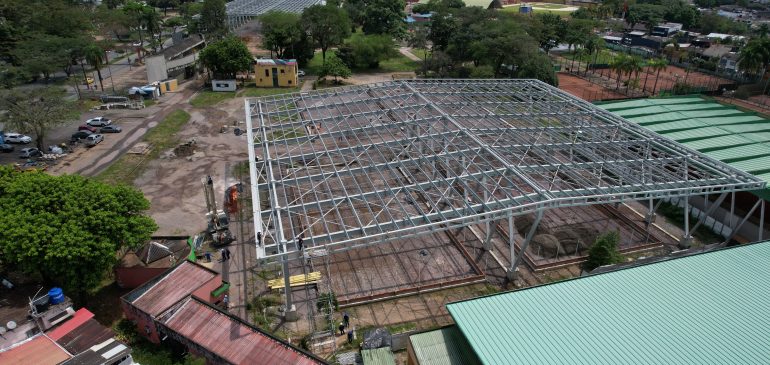 A buen ritmo avanzan las obras de los escenarios deportivos en la capital del departamento del Meta