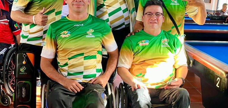 El billar paralímpico del Meta se colgó 11 medallas en torneo internacional en Cúcuta, Norte de Santander.