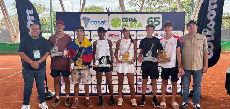 Con 240 jugadores internacionales y hasta 600 asistentes diarios, la Copa Meta 65 Años posicionó a Villavicencio como sede del tenis suramericano