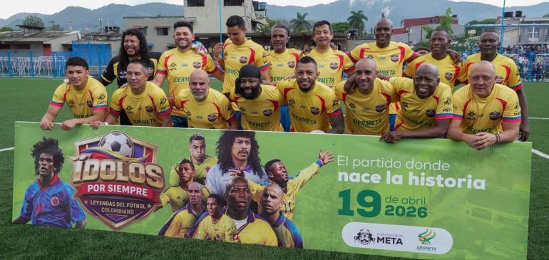 “Ídolos por siempre” con más de 1.600 asistentes y 200 niños inspira una fiesta del fútbol que fortalece el tejido social en el Meta.